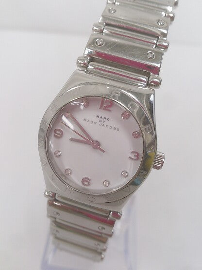 Marc Jacobs White Dial Silver Steel Strap Watch for Women - MBM3052