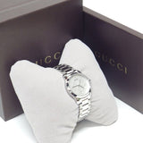 Gucci G Timeless Silver Dial Silver Steel Strap Watch For Women - YA126551