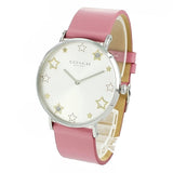 Coach Perry Mother of Pearl White Dial Pink Leather Strap Watch for Women - 14503243