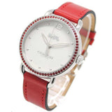 Coach Delancey White Dial Red Leather Strap Watch for Women - 14502878