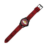 Gucci G Timeless Ghost Red Dial Red Leather Strap Watch For Men - YA1264023