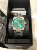 Tissot PRX Quartz Green Dial Silver Steel Strap Watch for Women - T137.210.11.081.00