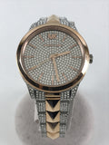 Michael Kors Runway Mercer Crystals Silver Dial Two Tone Steel Strap Watch For Women - MK6716