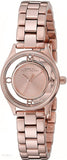 Marc Jacobs Tether Rose Gold Transparent Dial Rose Gold Stainless Steel Strap Watch for Women - MBM3417