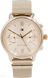 Tommy Hilfiger Blake Quartz Gold Dial Gold Mesh Bracelet Watch for Women - 1782303