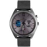 Tommy Hilfiger Deacon Multifunction Black Dial Black Mesh Bracelet Watch for Men - 1791546