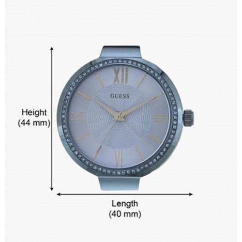 Guess Soho Diamonds Blue Dial Blue Mesh Bracelet Watch For Women - W0638L3
