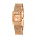 Guess Nouveau Diamonds Rose Gold Dial Rose Gold Mesh Bracelet Watch for Women - W0127L3