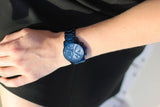 Guess F14 Chronograph Analog Blue Dial Blue Steel Strap Watch For Women - W0448L5