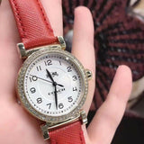 Coach Madison White Dial Red Leather Strap Watch for Women - 14502400