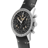 Breitling Navitimer Ref. 806 1959 Re-Edition Black Dial Brown Leather Strap Watch for Men - AB0910371B1X1