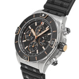 Breitling Super Chronomat 44 Four Year Calendar Black Dial Black Rubber Strap Watch for Men - I19320251B1S1