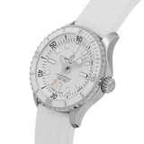 Breitling Superocean Automatic 36 White Dial White Rubber Strap Watch for Men - A17377211A1S1