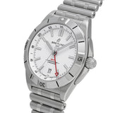 Breitling Chronomat GMT 40 White Dial Silver Steel Strap Watch for Men - A32398101A1A1