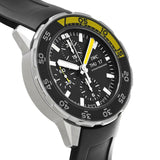 IWC Aquatimer Automatic Chronograph Black Dial Black Rubber Strap Watch for Men - IW376709