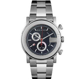 Gucci G Chrono Black Dial Silver Steel Strap Watch For Men - YA101309