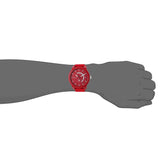 Tommy Hilfiger Denim Quartz Red Dial Red Rubber Strap Watch for Men - 1791480