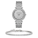 Michael Kors Darci Silver Dial Silver Steel Strap Watch for Women - MK3404