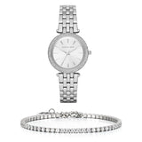 Michael Kors Darci Silver Dial Silver Steel Strap Watch for Women - MK3429