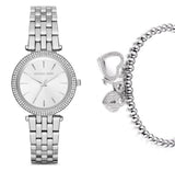 Michael Kors Darci Silver Dial Silver Steel Strap Watch for Women - MK3429