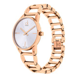 Calvin Klein Stately White Dial Rose Gold Steel Strap Watch for Women - K3G23626