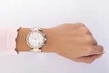 Michael Kors Parker White Dial Two Tone Steel Strap Watch for Women - MK5820