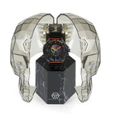 Philipp Plein The Skull Black Dial Black Silicone Strap Watch for Men - PWAAA0621