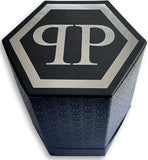 Philipp Plein The Skull Gold Dial Black Silicone Strap Watch for Men - PWAAA0221