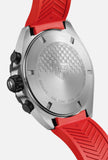 Tag Heuer Formula 1 Chronograph 41mm Red Dial Red Rubber Strap Watch for Men - CAZ101AN.FT8055