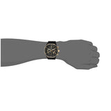 Bulova Marine Star Chronograph Black Dial Black Rubber Strap Watch for Men - 98B278