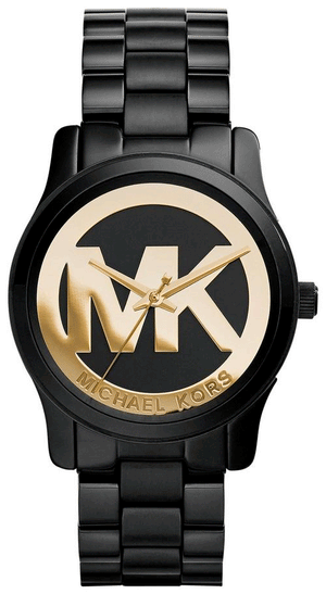 Michael Kors Runway Black Dial Black Steel Strap Watch for Women - MK6057