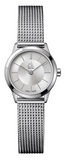 Calvin Klein Minimal White Dial Silver Mesh Bracelet Watch for Women - K3M23126