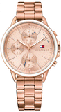 Tommy Hilfiger Carly Rose Gold Dial Rose Gold Steel Strap Watch for Women - 1781788