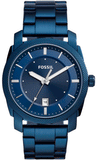 Fossil Machine Blue Dial Blue Steel Strap Watch for Men - FS5231