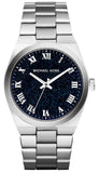 Michael Kors Channing Midnight Blue Dial Silver Steel Strap Watch for Women - MK6113