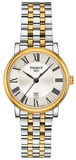 Tissot T Classic Carson Lady Premium White Dial Two Tone Steel Strap Watch For Women - T122.210.22.033.00