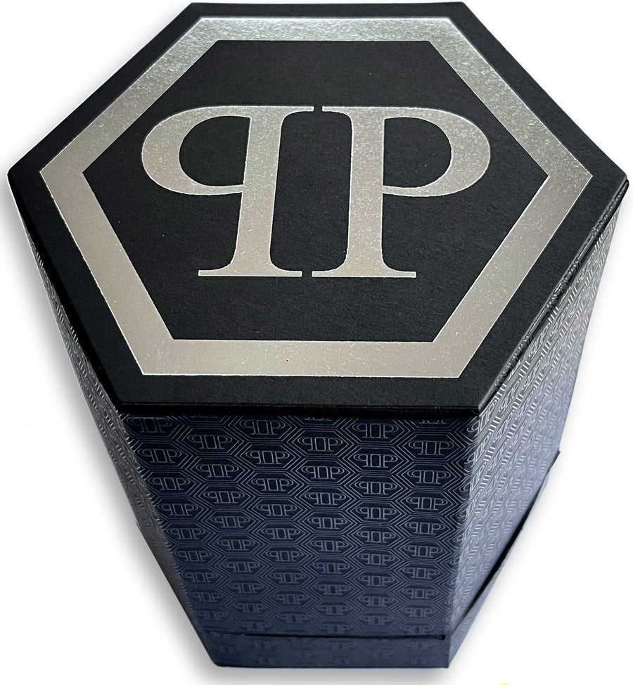 Philipp Plein The $kull Diver Black Dial Silver Stainless Steel Strap Watch For Men- PWOAA0522