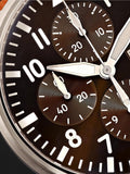 IWC Pilot's Watch Chronograph Edition Brown Dial Brown Leather Strap Watch for Men - IW377713