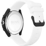 Hugo Boss Velocity Black Dial White Rubber Strap Watch for Men - 1513718