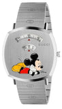 Gucci Grip Disney Mickey Mouse Silver Dial Silver Steel Strap Watch For Women - YA157418