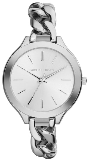 Michael Kors Slim Runway Silver Dial Silver Steel Strap Watch for Women - MK3279