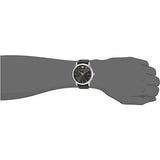 Emporio Armani Kappa Quartz Black Dial Brown Leather Strap Watch For Men - AR80008