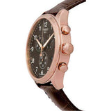 Tissot Chrono XL Black Dial Brown Leather Strap Watch For Men - T116.617.36.057.01