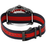 Gucci Dive Blue & Red Dial Blue & Red Nylon Strap Watch For Men - YA136214