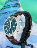 IWC Pilot's Watch Chronograph Edition Racing Green 43mm Green Dial Brown Leather Strap Watch for Men - IW377726