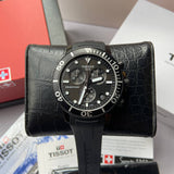 Tissot Seastar 1000 Chronograph Black Dial Black Silicone Strap Watch For Men - T120.417.37.051.02