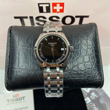 Tissot T Trend Couturier Lady Black Dial Silver Steel Strap Watch For Women - T035.210.11.051.00