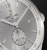 Breitling Premier Automatic 40mm Stainless Steel Silver Dial Mens Watch - A37340351G1X2