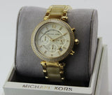 Michael Kors Parker Gold Dial Gold Steel Strap Watch for Women - MK5632