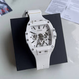 Guess Phoenix Multifunction White Dial White Rubber Strap Watch for Men - GW0203G2